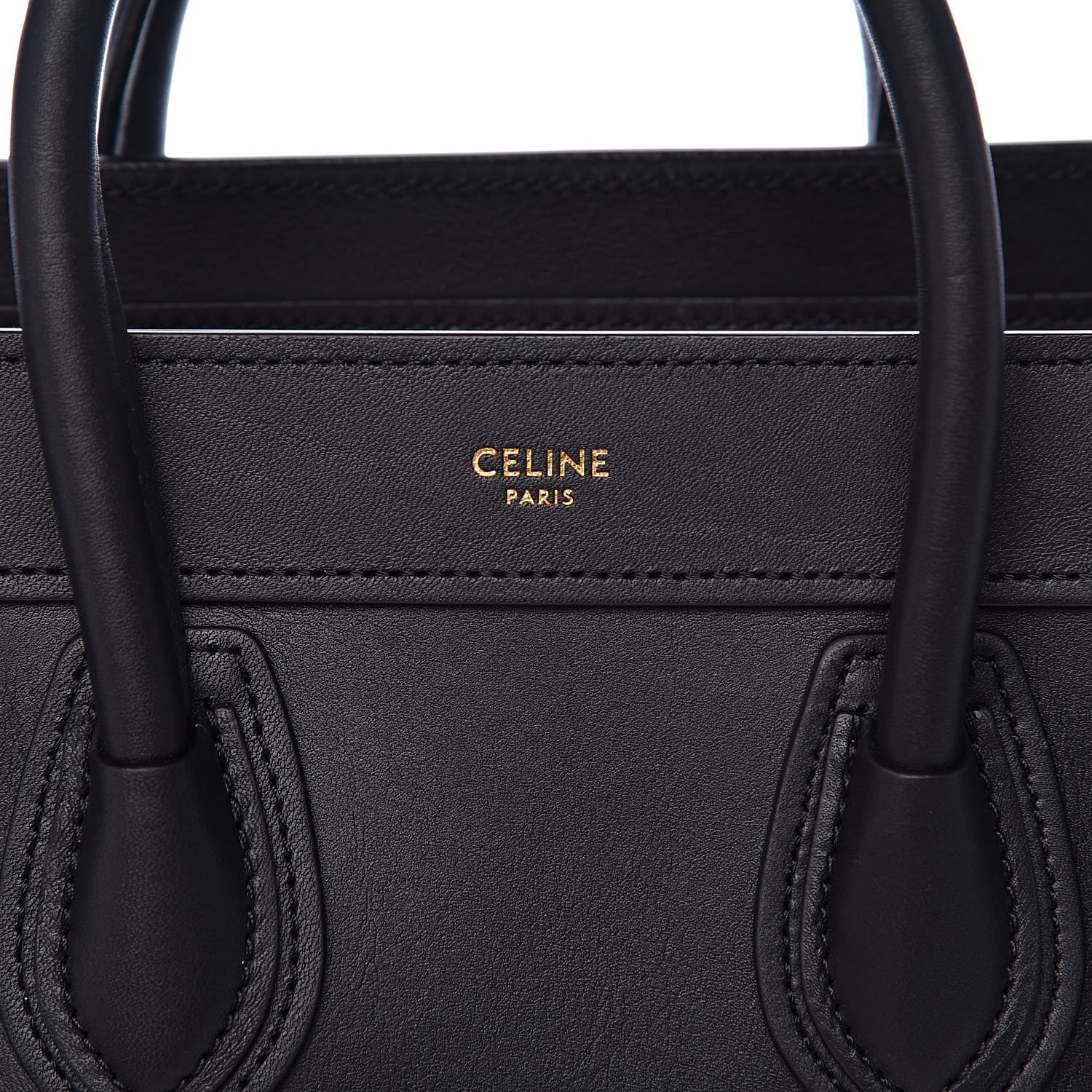 Celine Smooth Calfskin Nano Luggage Black 8 of 11