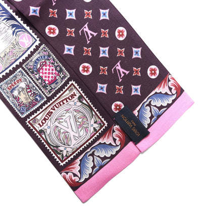 Louis Vuitton Silk Lettre A Louis Bandeau Bordeaux 4 of 4