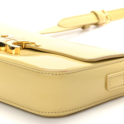 Celine Shiny Calfskin Triomphe Shoulder Bag Papyrus 9 of 9