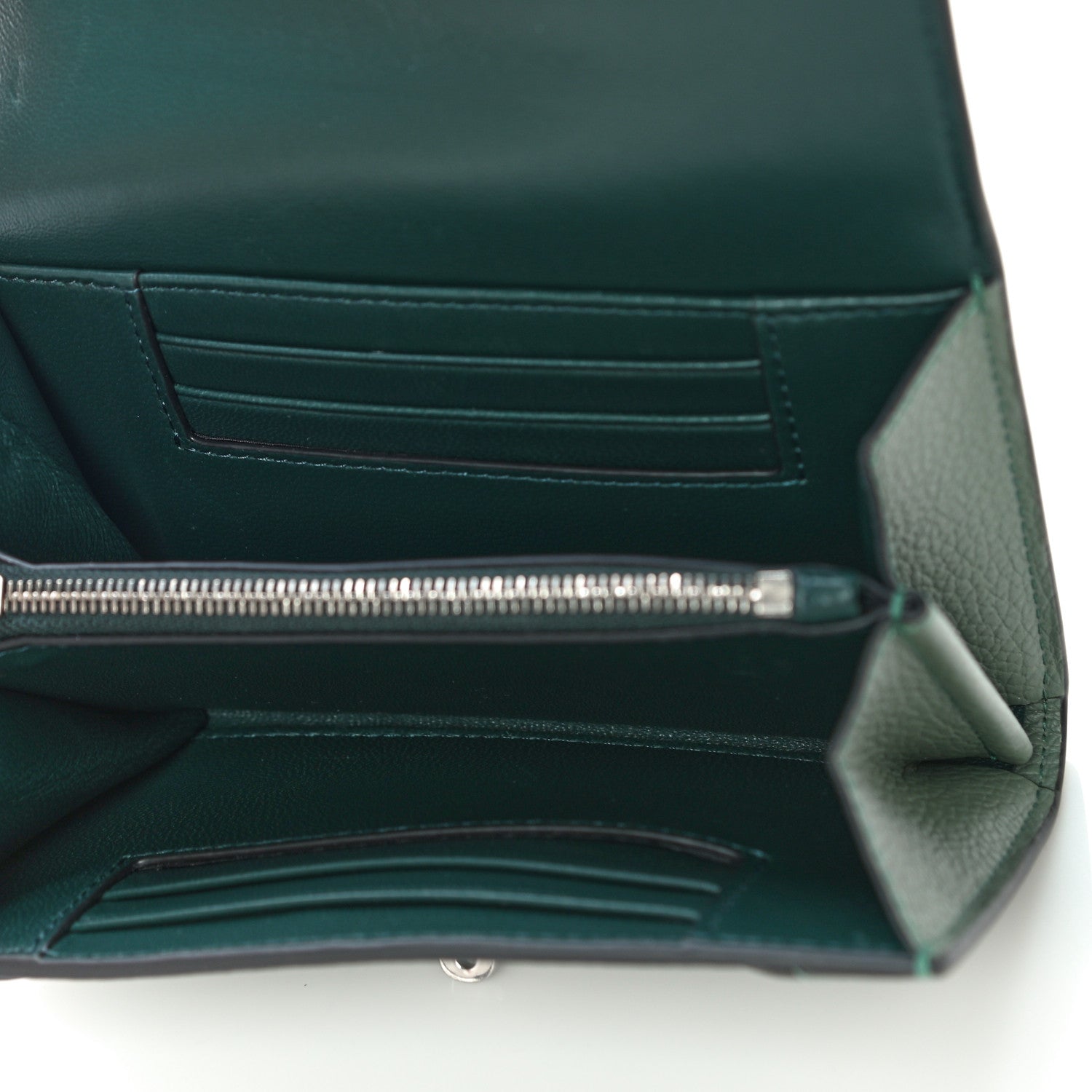 Mulberry Small Classic Grain Medium Darley Wallet Cambridge Green 5 of 12