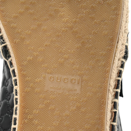 Gucci Microguccissima Signature Espadrilles 37.5 Black 7 of 10