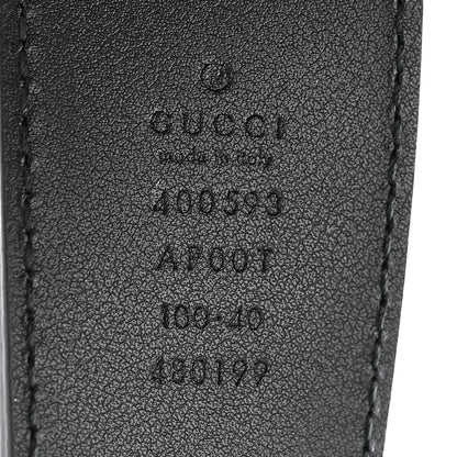 Gucci Calfskin Double G 40mm Belt 100 40 Black 3 of 6