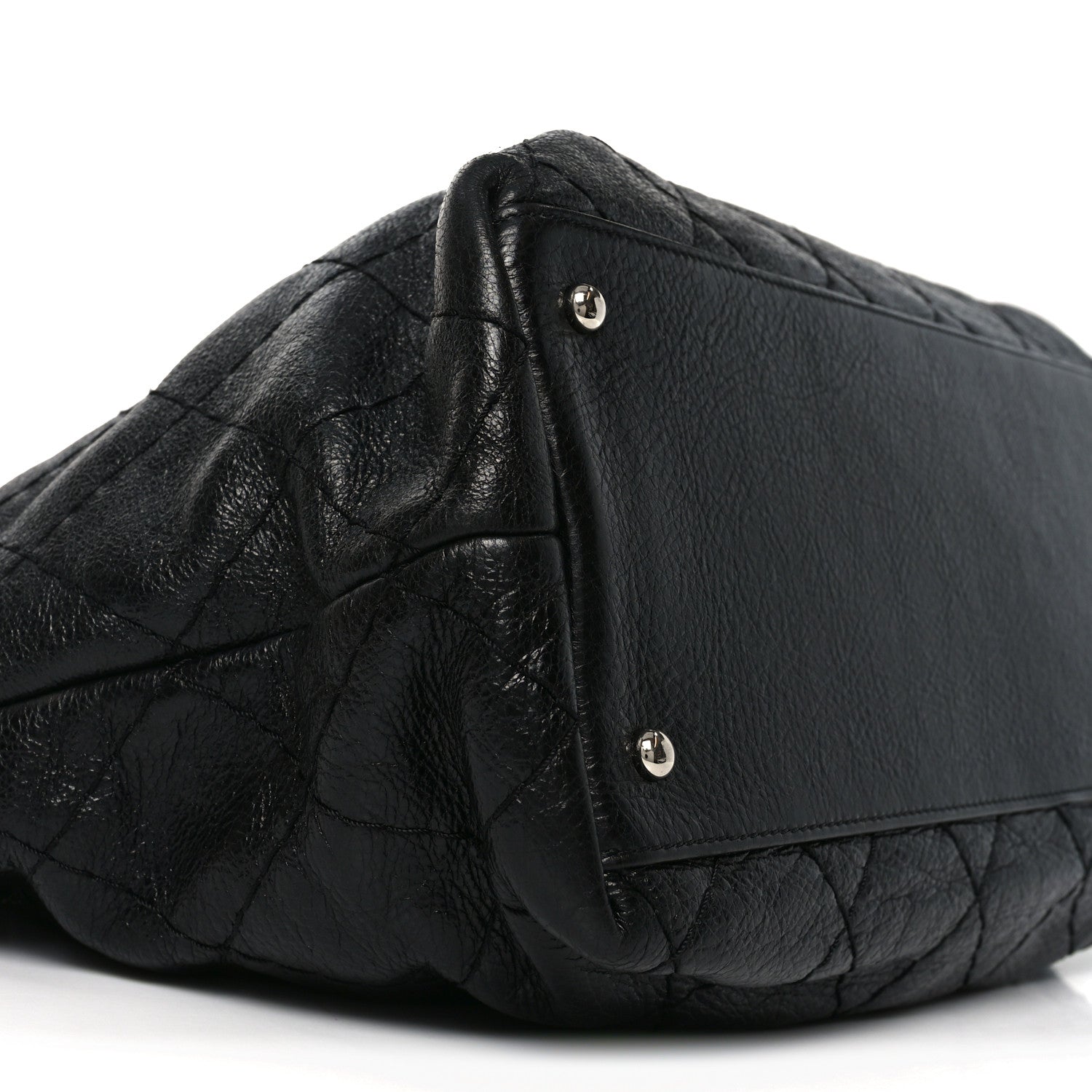 Chanel Glazed Calfskin Large On The Road Tote Black 1865275