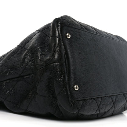 Chanel Glazed Calfskin Large On The Road Tote Black 9 of 10