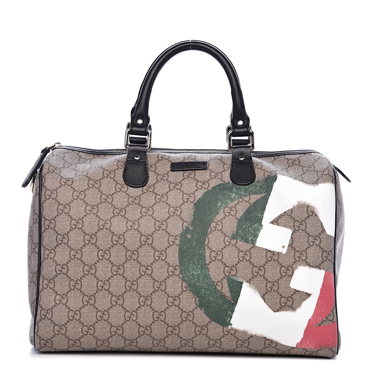 置物 GUCCI ITALY Gucci Monogram Medium Boston Italian GG Flag Unicef 517195