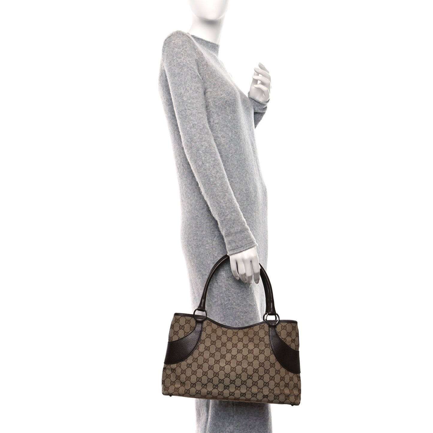 Monogram Shoulder Bag Dark Brown