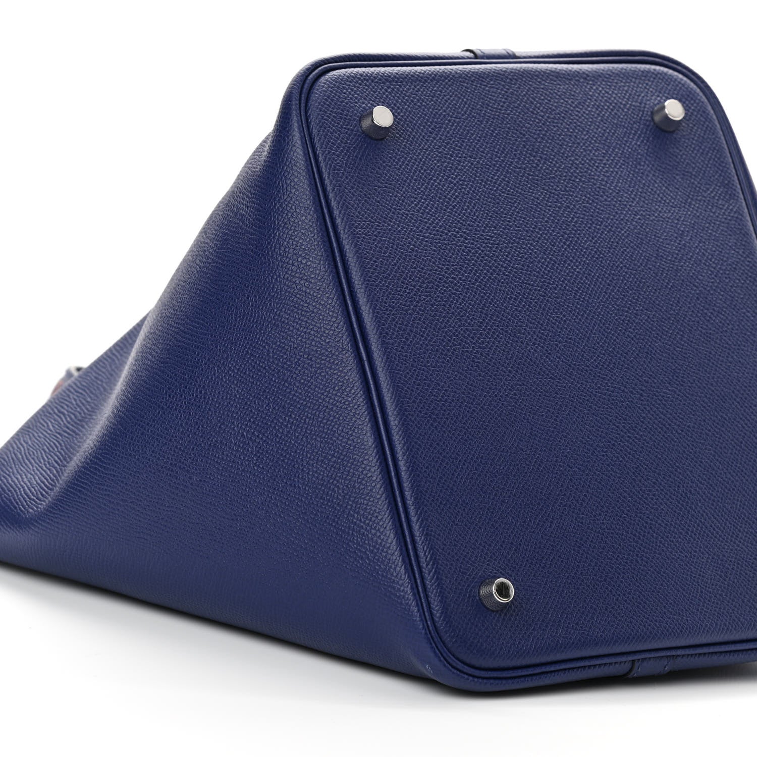 Hermes Epsom Tressage De Cuir Picotin Lock 22 MM Bleu Encre Brique Black 9 of 12