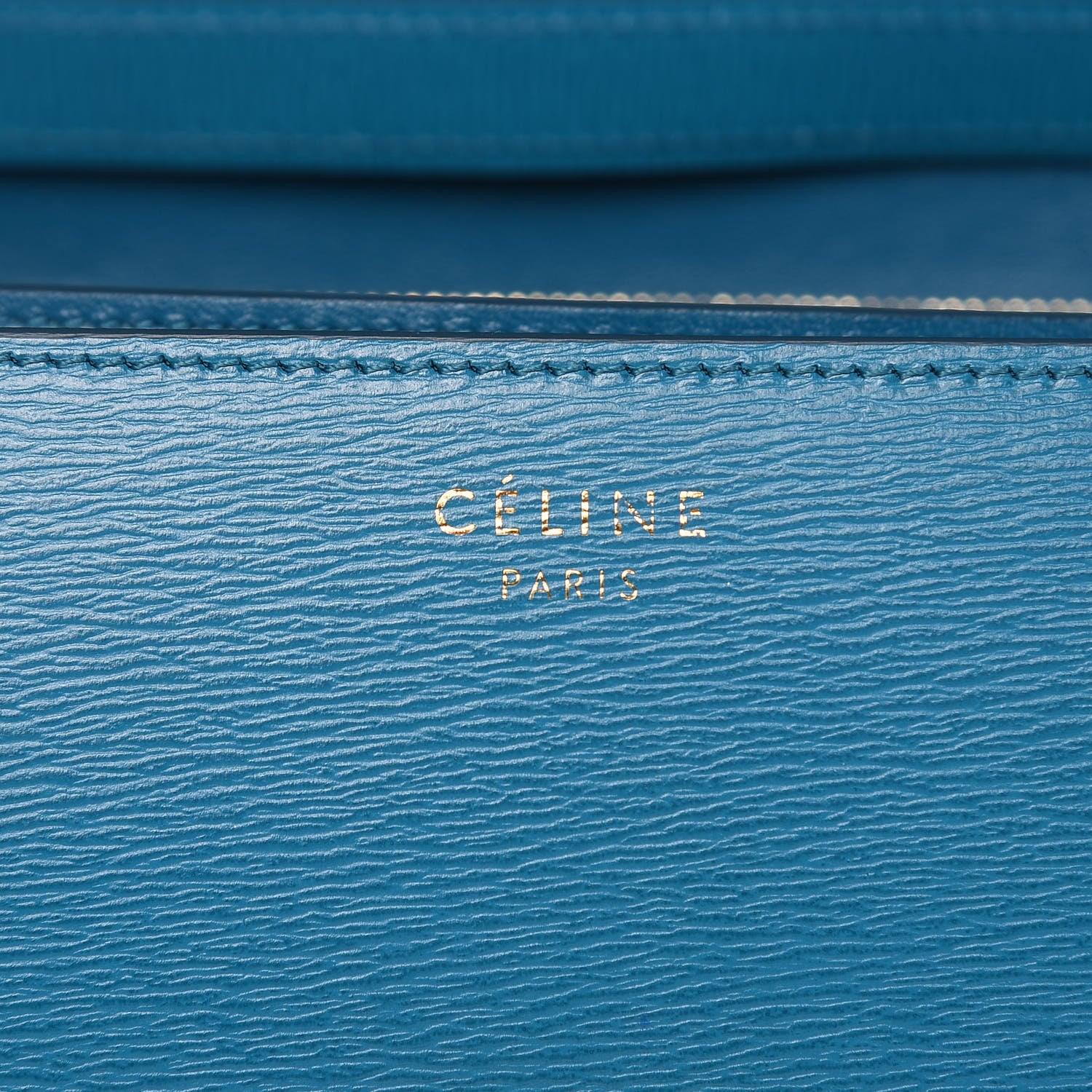 Celine Liege Calfskin Medium Classic Box Flap Bag Turquoise 7 of 10