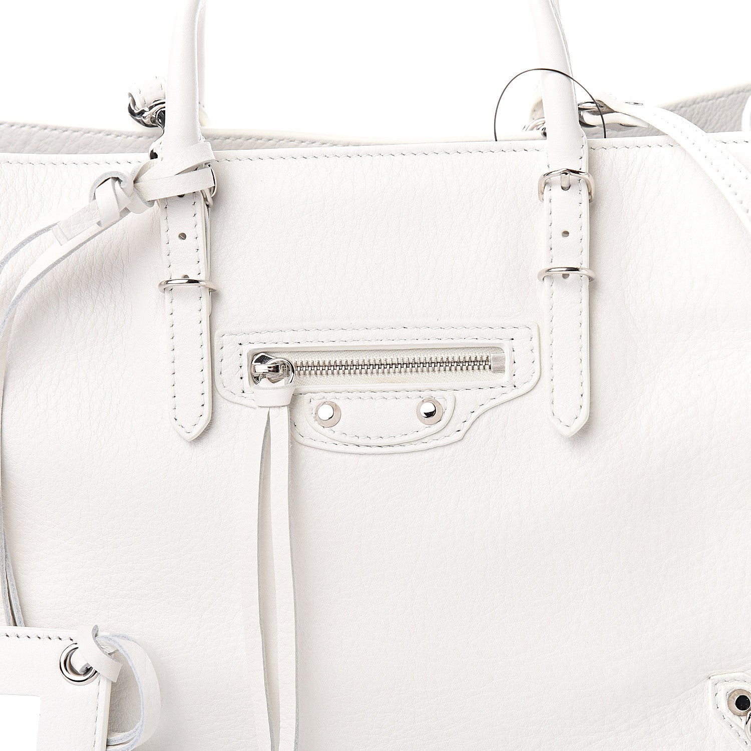 Balenciaga Veau Papier A6 Zip Around Tote White 9 of 9