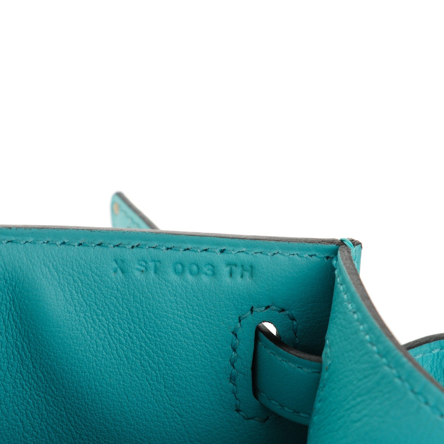 Hermes Swift Kelly Pochette Clutch Bleu Atoll 9 of 17