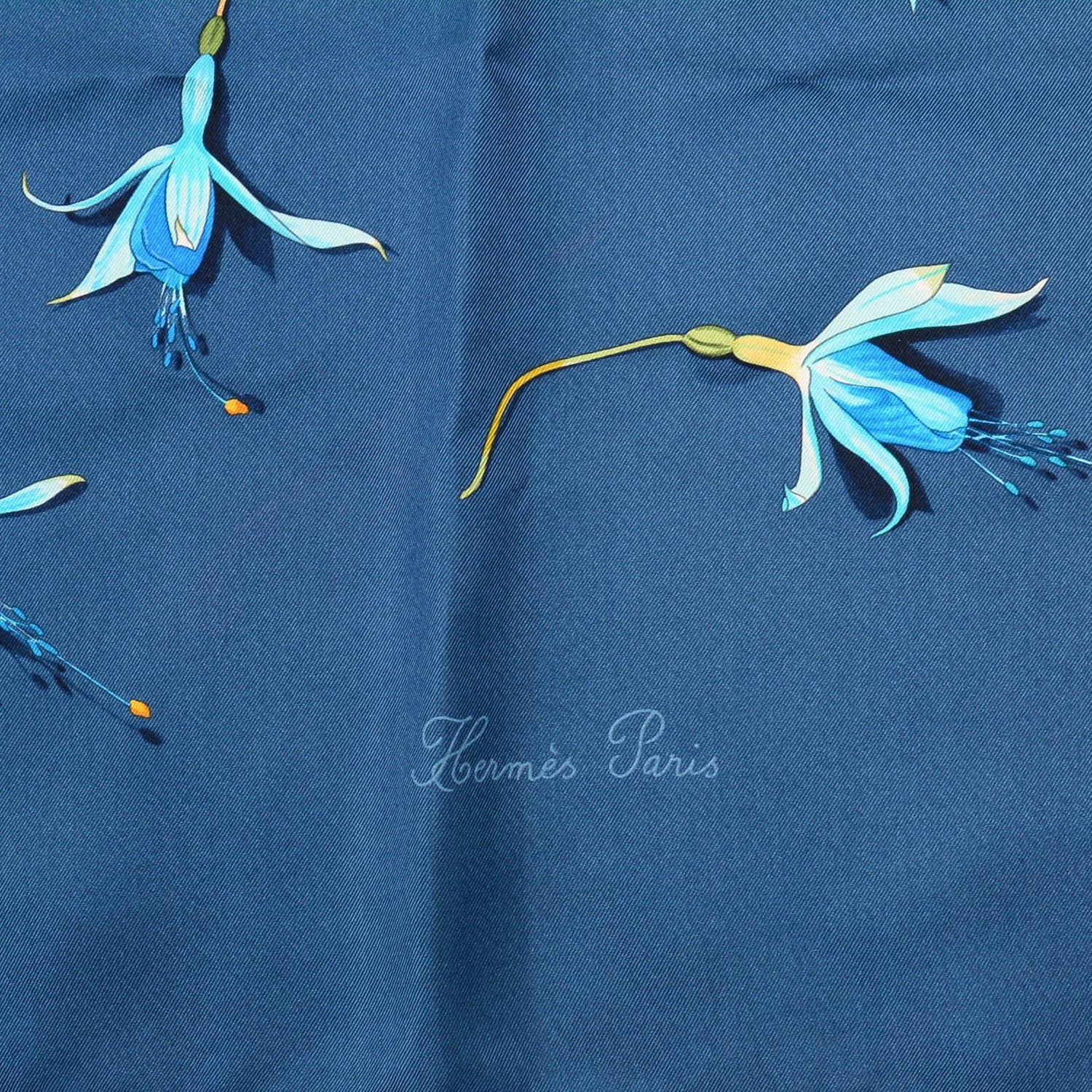 Hermes Silk Fleurs De Fuchsia Scarf 90 3 of 8