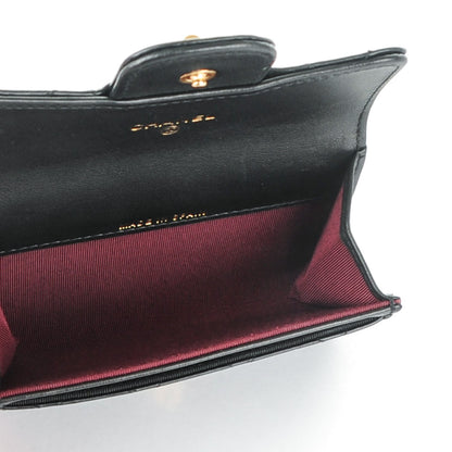 Chanel Aged Calfskin Quilted Reissue Flap Card Holder Black 5 of 8