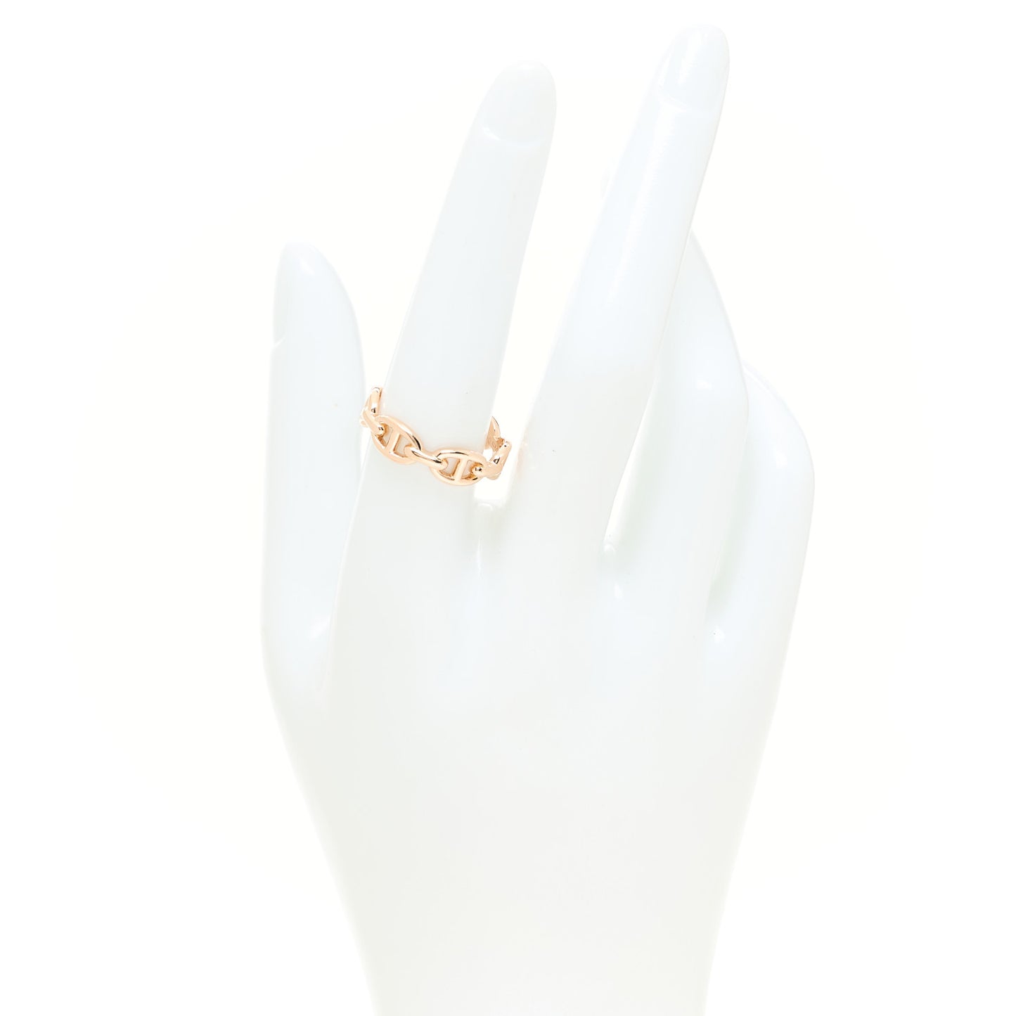 18K Rose Gold PM Chaine d'Ancre Enchainee Ring 57 8