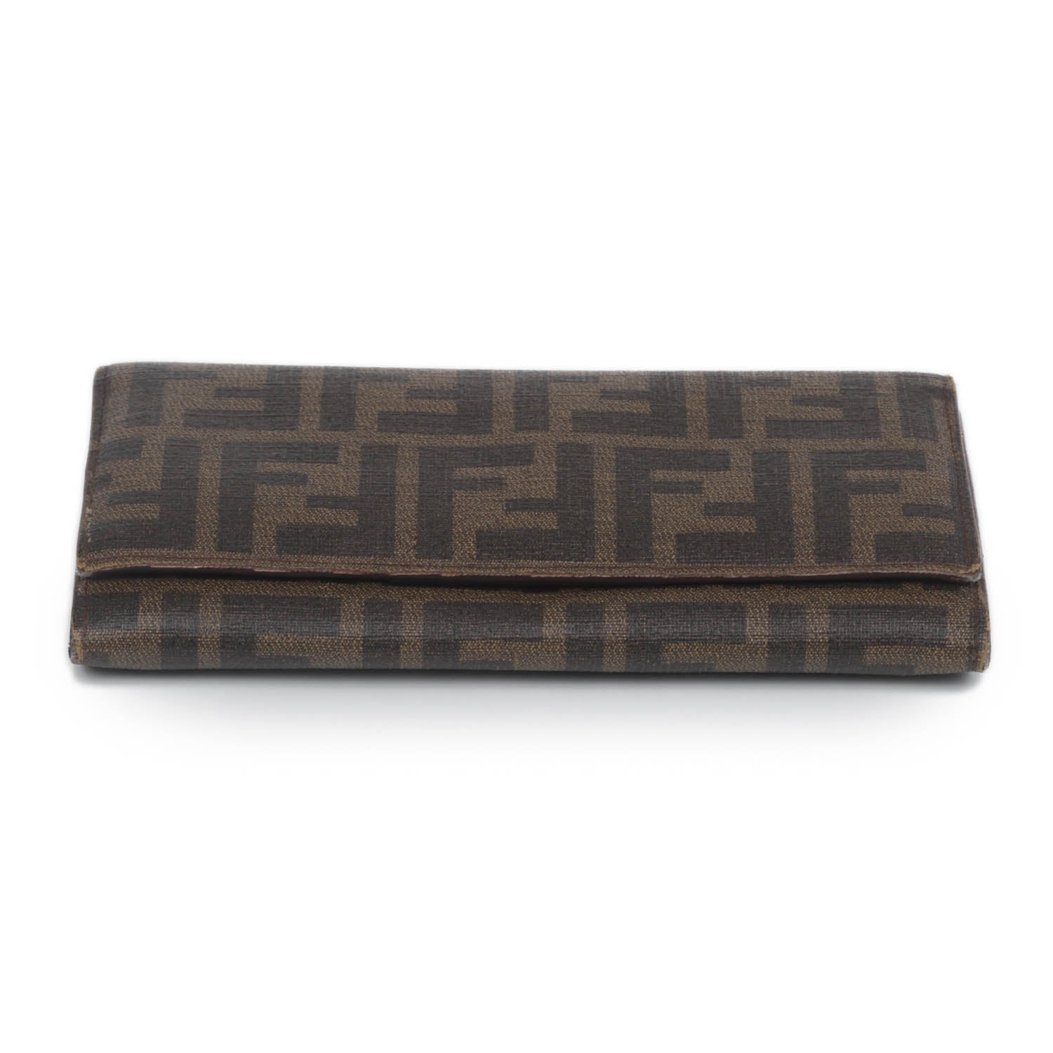 Fendi Zucca Spalmati Continental Wallet Tobacco 3 of 9