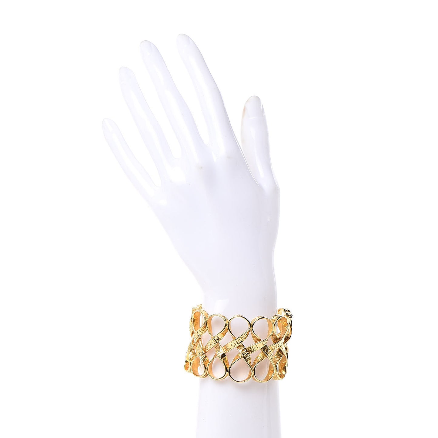 Twisted Logo Cuff Gold