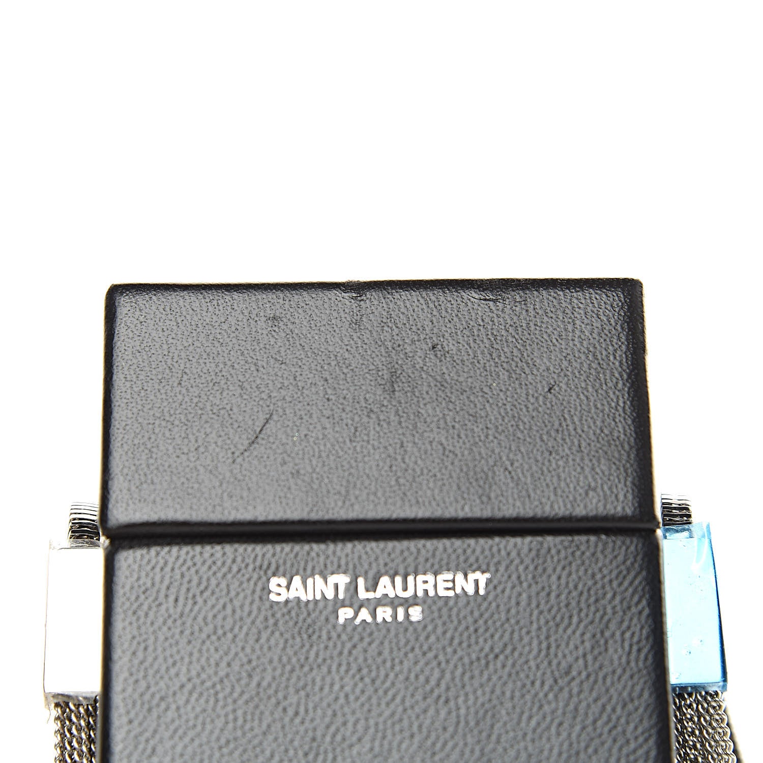 Saint Laurent Lambskin Smoking Box Crossbody Black 8 of 8