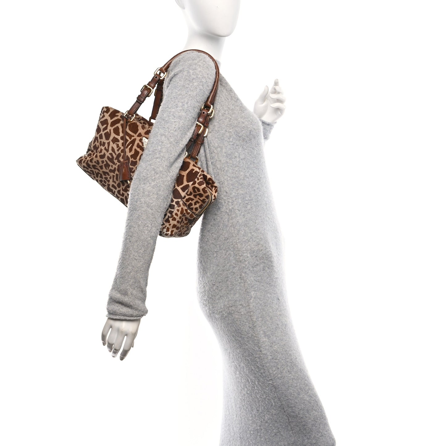 Cavallino Giraffe Print Tote Sabbia Moro