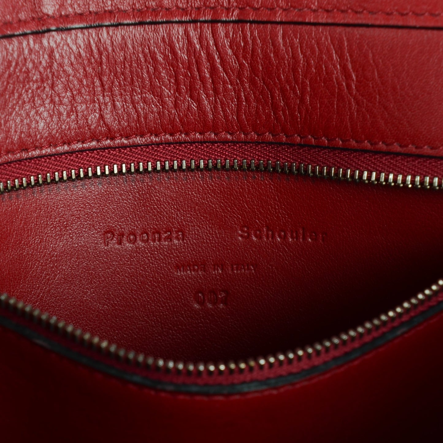 Calfskin Medium Double Sided PS1 Satchel Poppy Chianti