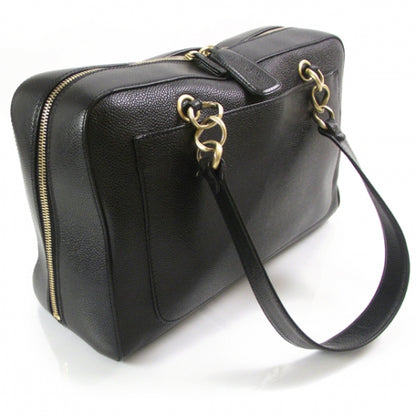 Chanel Caviar Chain Satchel Black 3 of 12