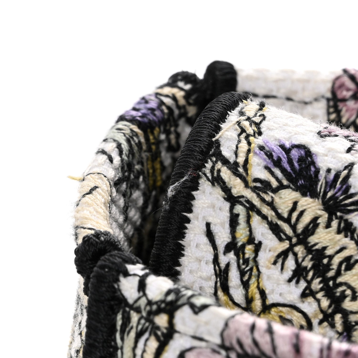 Christian Dior Canvas Embroidered Chardons Toile De Jouy Medium Lady D-Lite Latte Multicolor 11 of 11