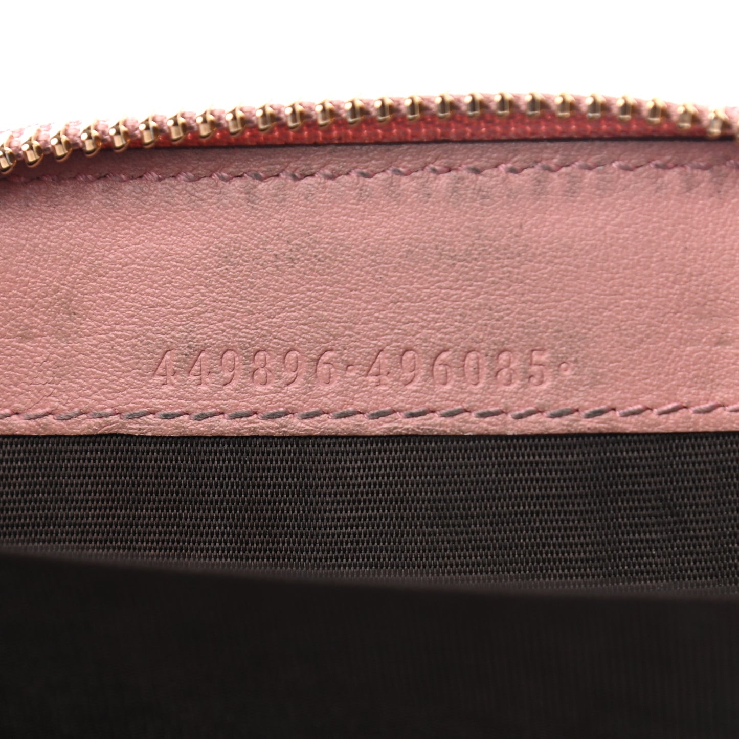 Microguccissima Zip Around Card Case Soft Pink