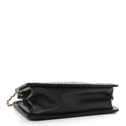 Chanel Calfskin Quilted CC Chain Accordion Tote Black 4 of 11