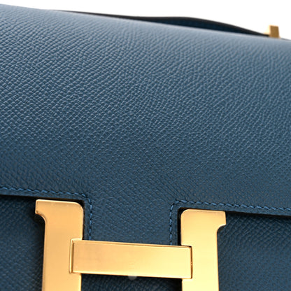 Hermes Epsom Constance 18 Deep Blue 13 of 13