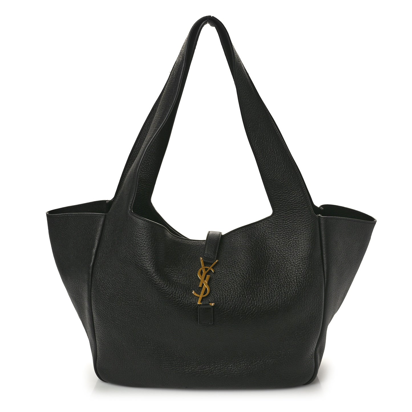 Grained Deerskin Bea Tote Black