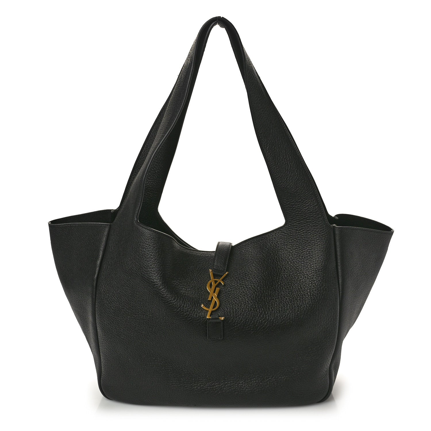 Saint Laurent Grained Deerskin Bea Tote Black 1 of 11