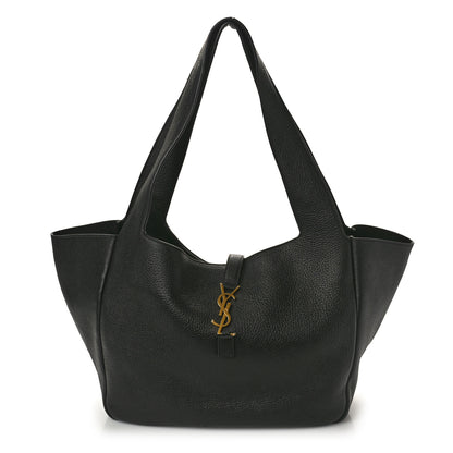 Saint Laurent Grained Deerskin Bea Tote Black 1 of 11