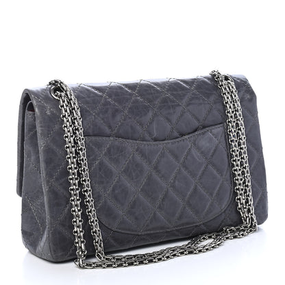 Chanel Aged Calfskin Quilted 50th Anniversary 2.55 Reissue Flap 226 Grey 2 of 11