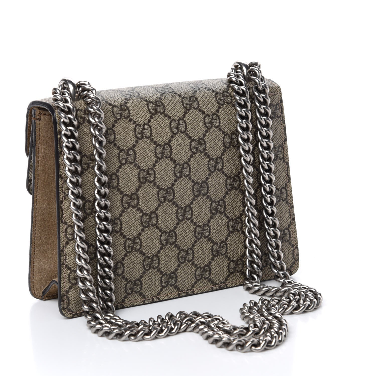 Gucci GG Supreme Monogram Mini Dionysus Shoulder Bag Taupe 3 of 10