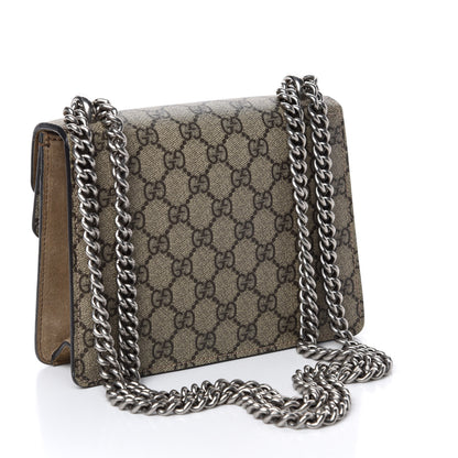 Gucci GG Supreme Monogram Mini Dionysus Shoulder Bag Taupe 3 of 10