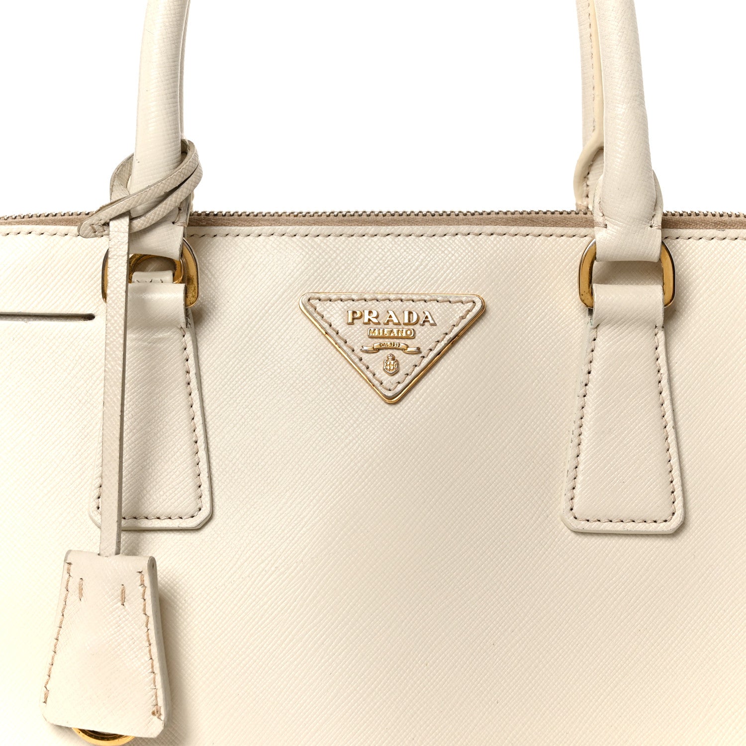 Prada Saffiano Lux Medium Promenade Tote Talco 8 of 10