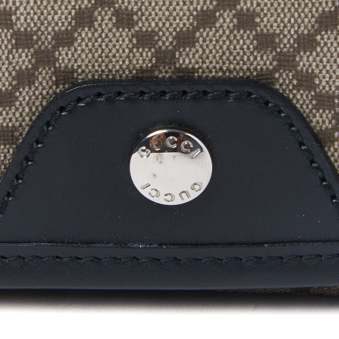 Gucci Diamante Flap Messenger Bag Beige Black 9 of 10