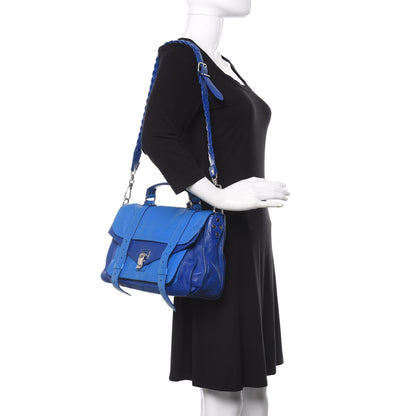 Proenza Schouler Grained Deerskin Medium Bicolor PS1 Satchel 2 of 12
