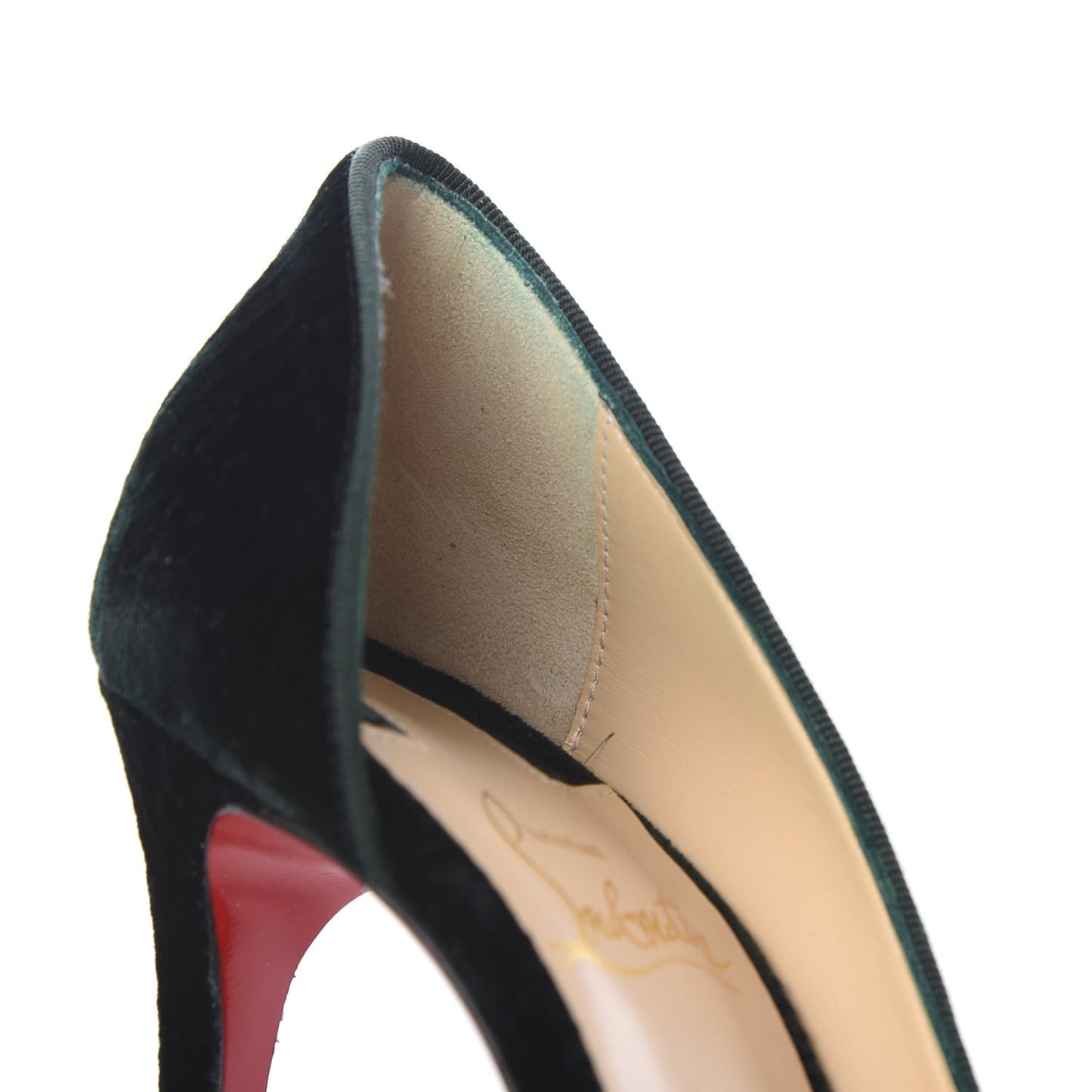 Velluto Stamp Iriza 100 Pumps 36.5 Verde