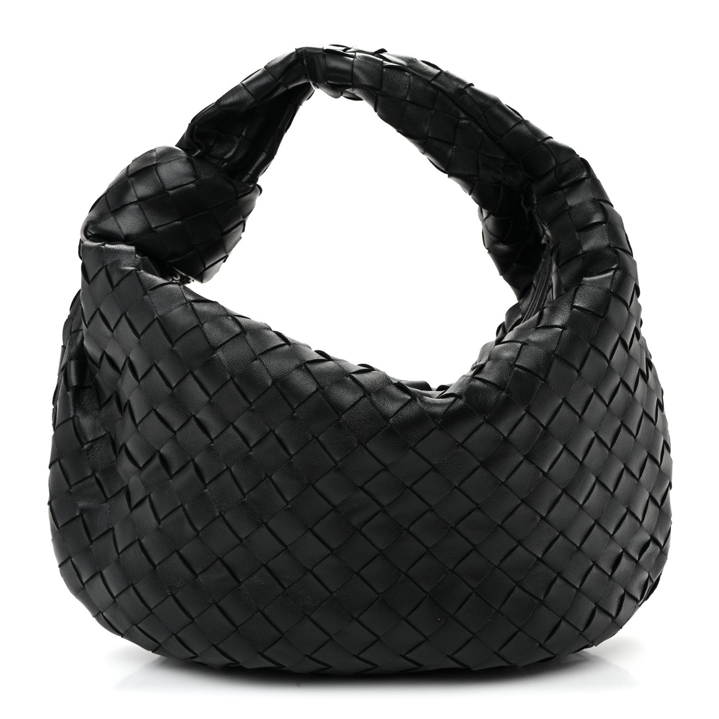 Nappa Intrecciato Teen Jodie Hobo Black