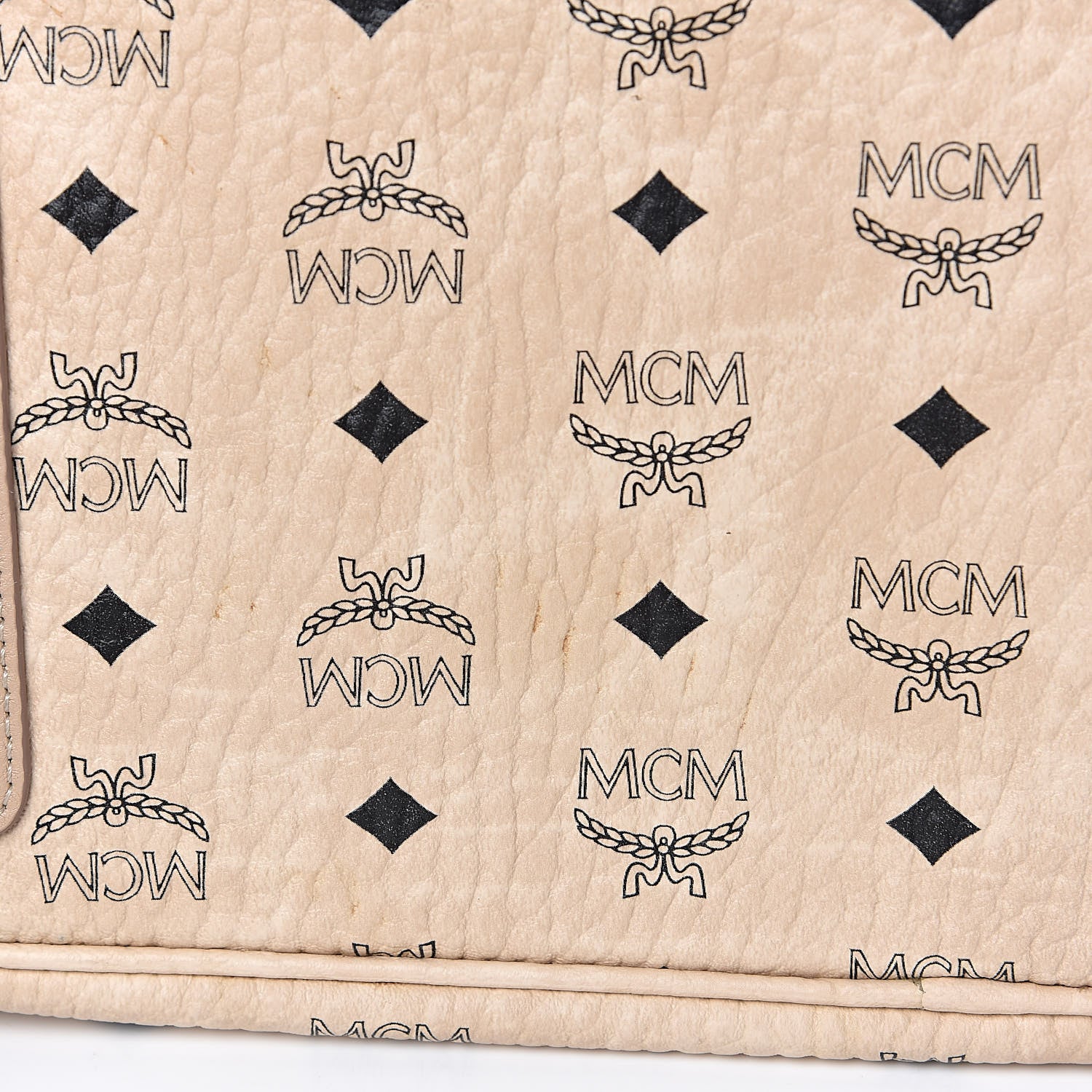 MCM Visetos Medium Liz Reversible Shopper Tote Beige 13 of 21