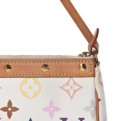 Louis Vuitton Monogram Multicolor Pochette Accessories White 11 of 14