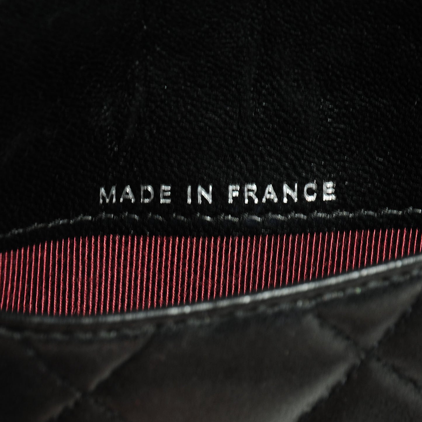Lambskin Quilted Small Flap Wallet Black