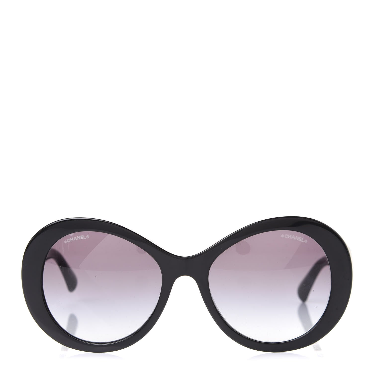 Chanel Oval CC Sunglasses 5372 Black 2 of 8