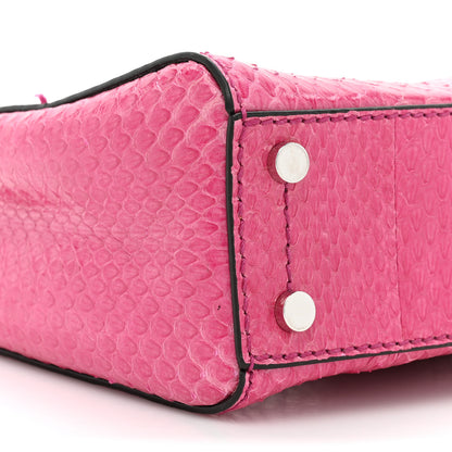 Jimmy Choo Snakeskin Varenne Top Handle Pink 9 of 12