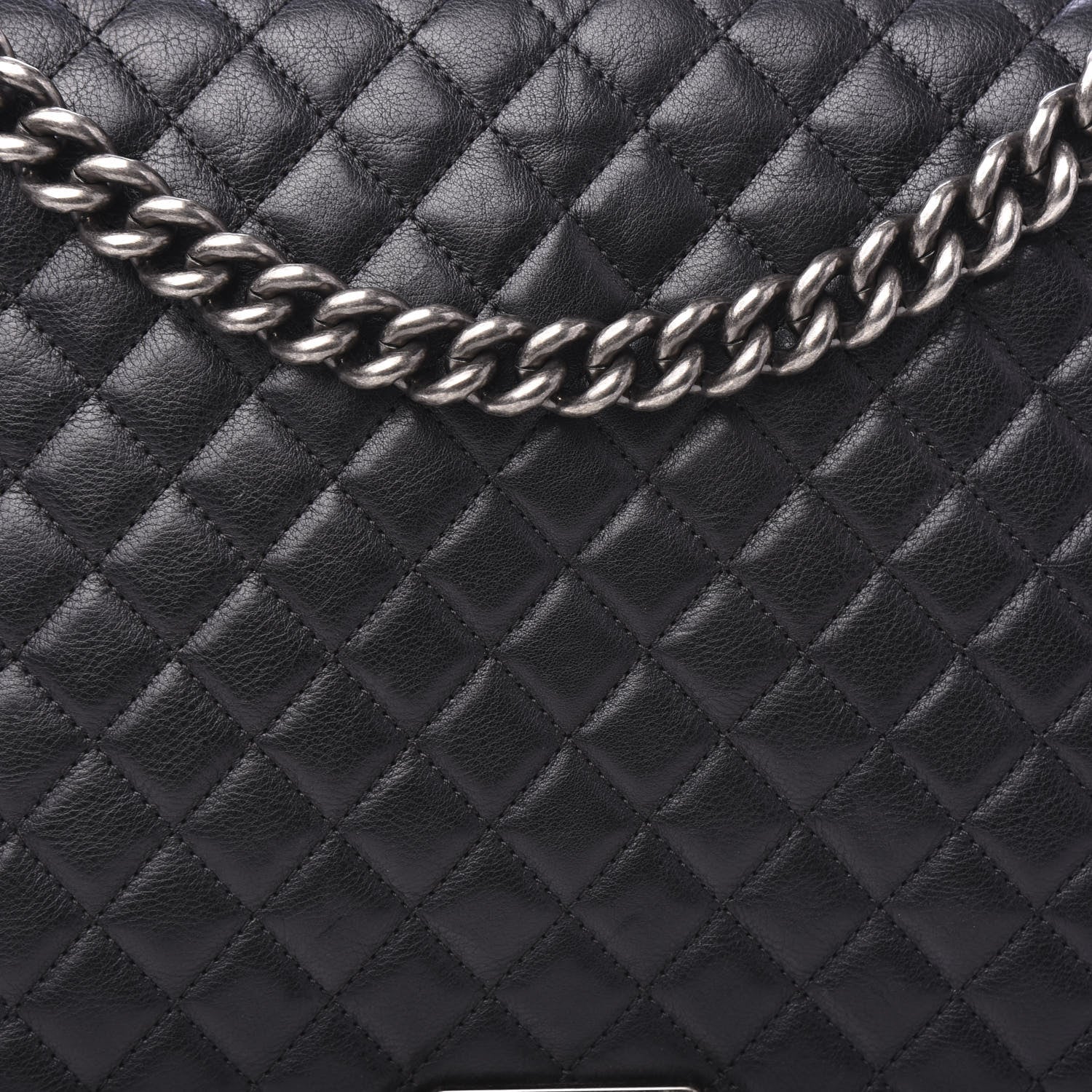 Chanel Calfskin Quilted Large Boy Flap Black 11 of 11