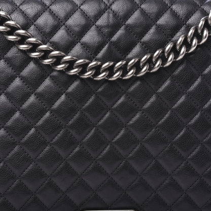 Chanel Calfskin Quilted Large Boy Flap Black 11 of 11