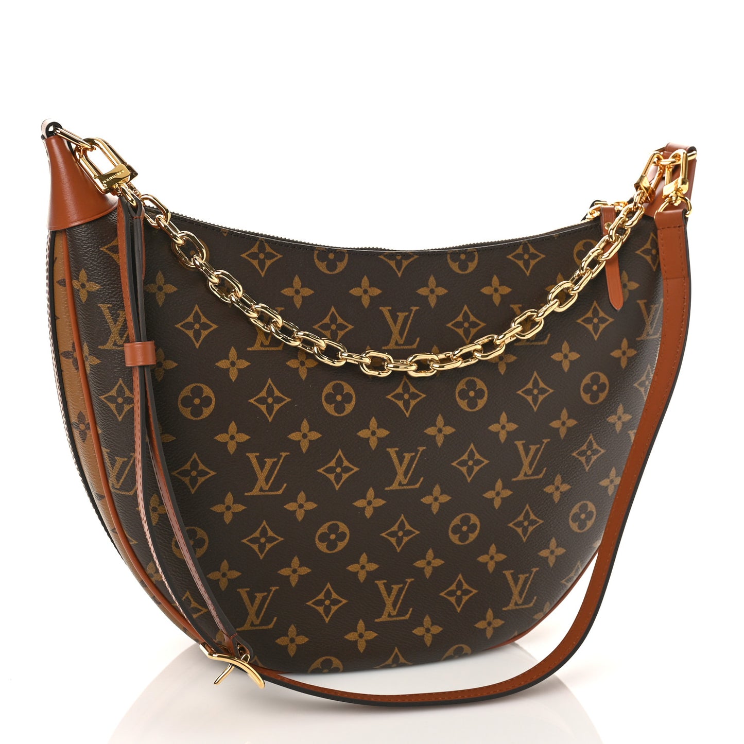 Reverse Monogram Loop Hobo
