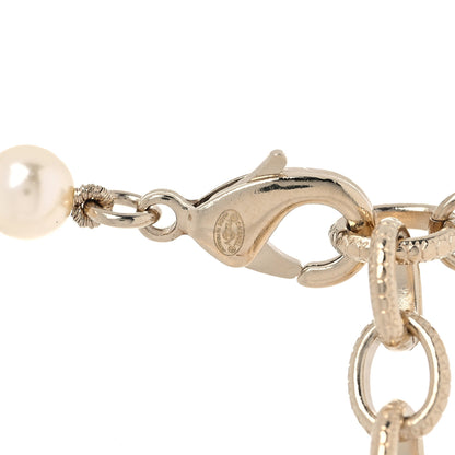 Chanel Pearl CC 100th Anniversary Necklace Light Gold 3 of 5