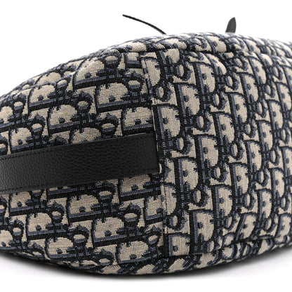 Christian Dior Oblique Soft Saddle Bag Beige Blue 8 of 9
