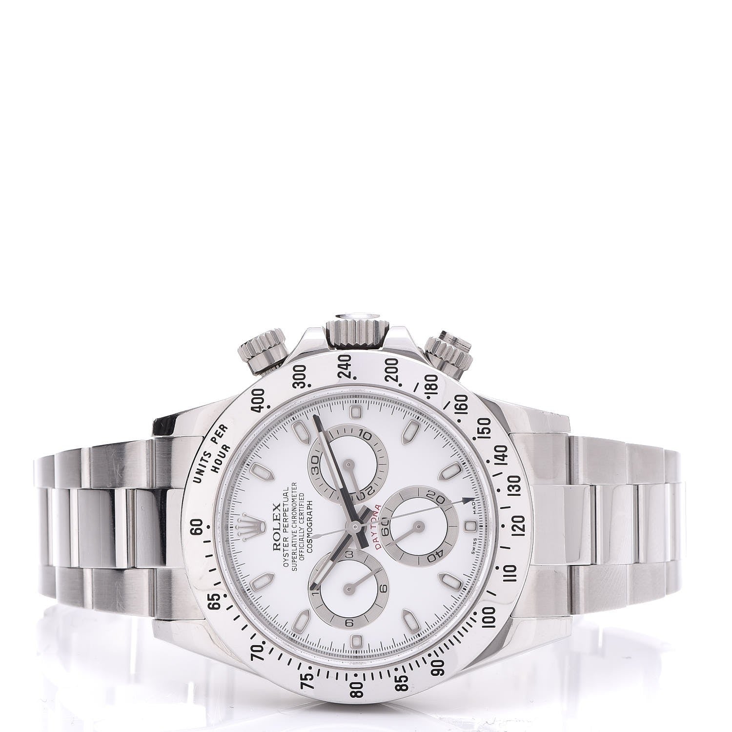 Rolex Stainless Steel 40mm Oyster Perpetual Cosmograph Daytona Watch White 116520 3 of 8