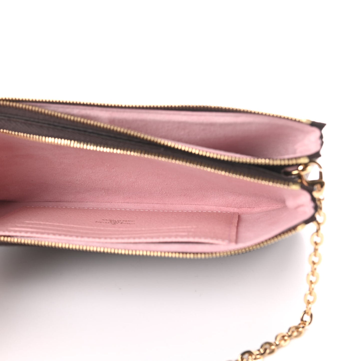 Monogram 2020 Christmas Animation Big Wheel Double Zip Pochette Rose Ballerine